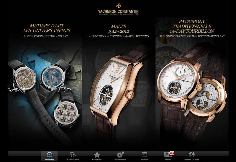 Vacheron ipad app web